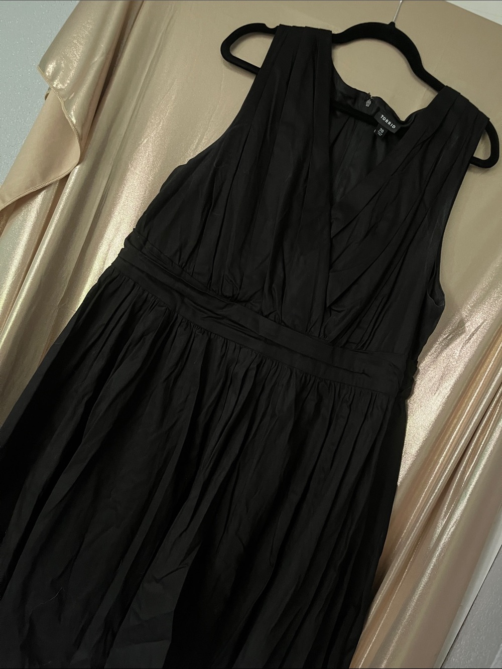 Torrid Black Sleeveless V-Neck Dress